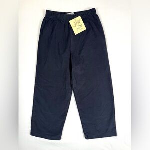 NWT LUIGI Kids Unisex‎ Corduroy Pants Size 4T Black Elastic Waist Classic NEW